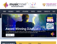 Tablet Screenshot of musicnowentertainment.com